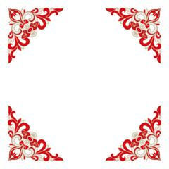 Luxury festive Chinese oriental traditional culture premium classical decoration red gold line art design vector illustration. Covers, greeting cards, logos, packaging, posters, backgrounds -Greeting 