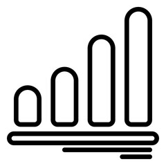 Diagram icon, line icon style