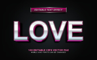 love text effect