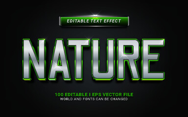 nature text effect