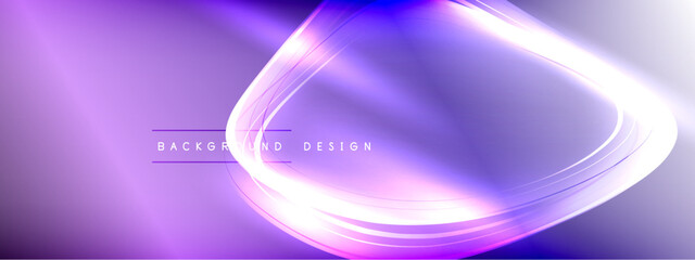 Vector abstract background - liquid transparent bubble shapes on fluid gradient with shadows and light effects