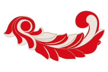 Luxury festive Chinese oriental traditional culture premium classical decoration red gold line art design vector illustration. Covers, greeting cards, logos, packaging, posters, backgrounds -Greeting 