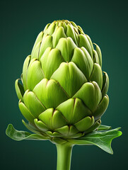Fototapeta premium Artichoke Studio Shot Isolated on Clear Background, Food Photography, Generative AI