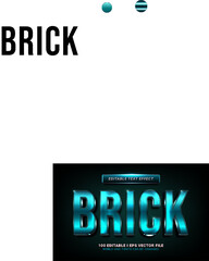 brick text effect