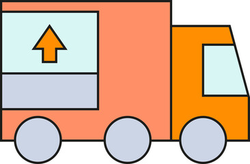Truck Icon Illustration
