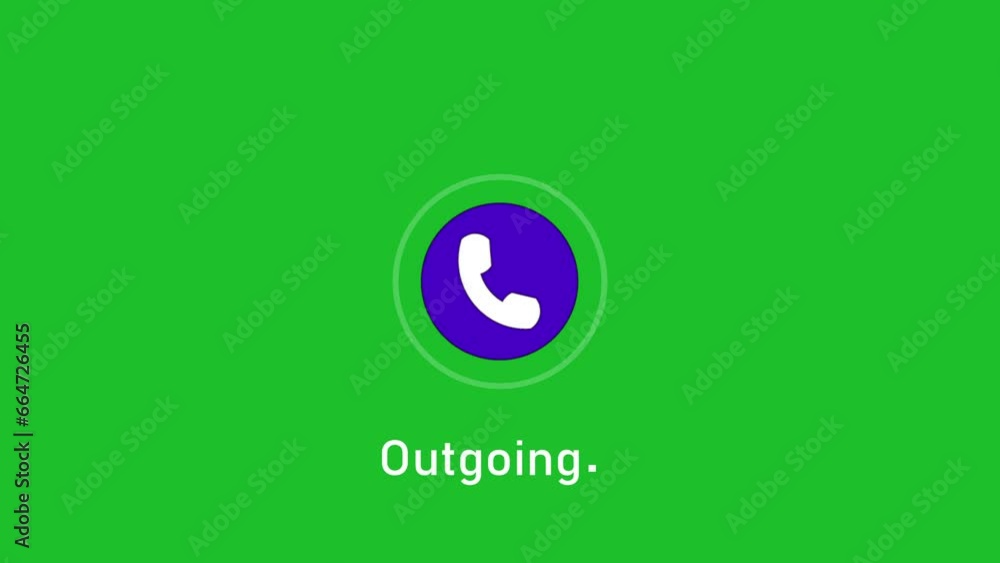 Poster calling icon concept animation and radio wave background