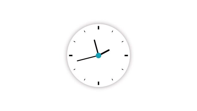 animated clock. arrow moves in a circle. close plan icon.am_170