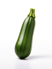 Zucchini Studio Shot Isolated on Clear Background, Food Photography, Generative AI