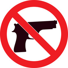 prohibido, no se permiten armas de fuego, pistolas, armas, atención, precaución, prohibited, no firearms, no firearms allowed, guns, caution - obrazy, fototapety, plakaty