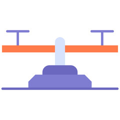 seesaw vector icon for download.svg