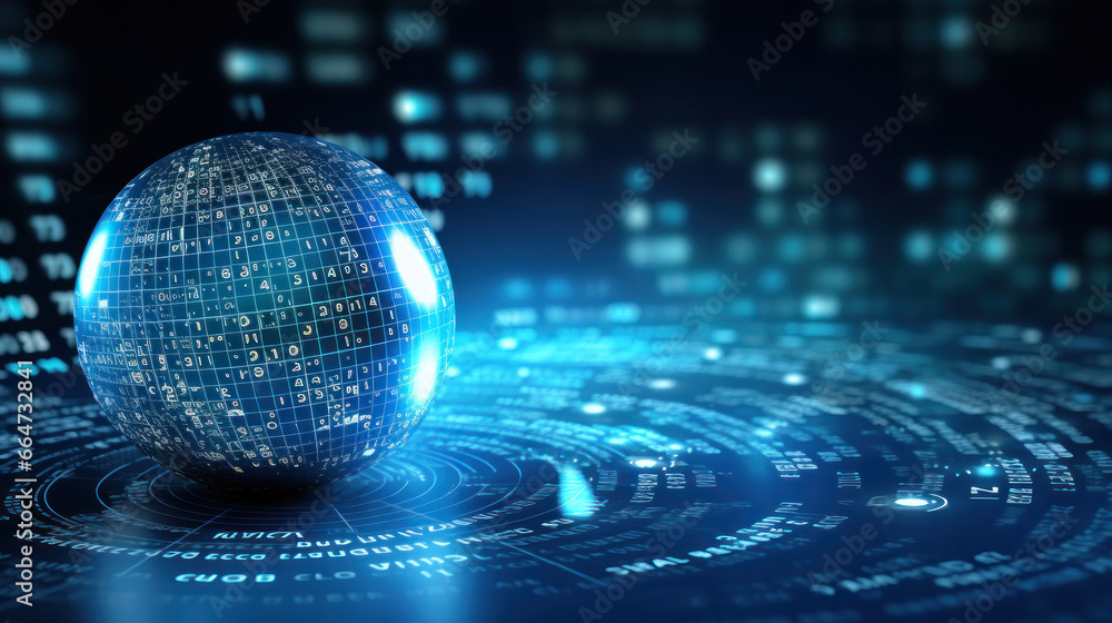 Poster internet network for fast data exchange around planet earth from space, global telecommunication. wo