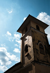 Old church in countryside in the morning