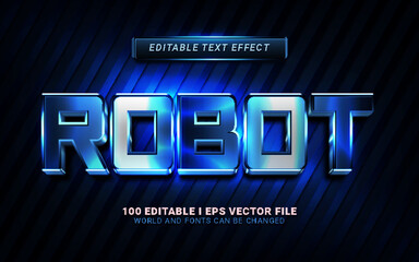 robot text effect