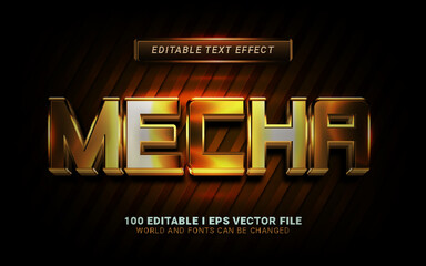 mecha text effect