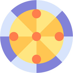 Roulette flat icon