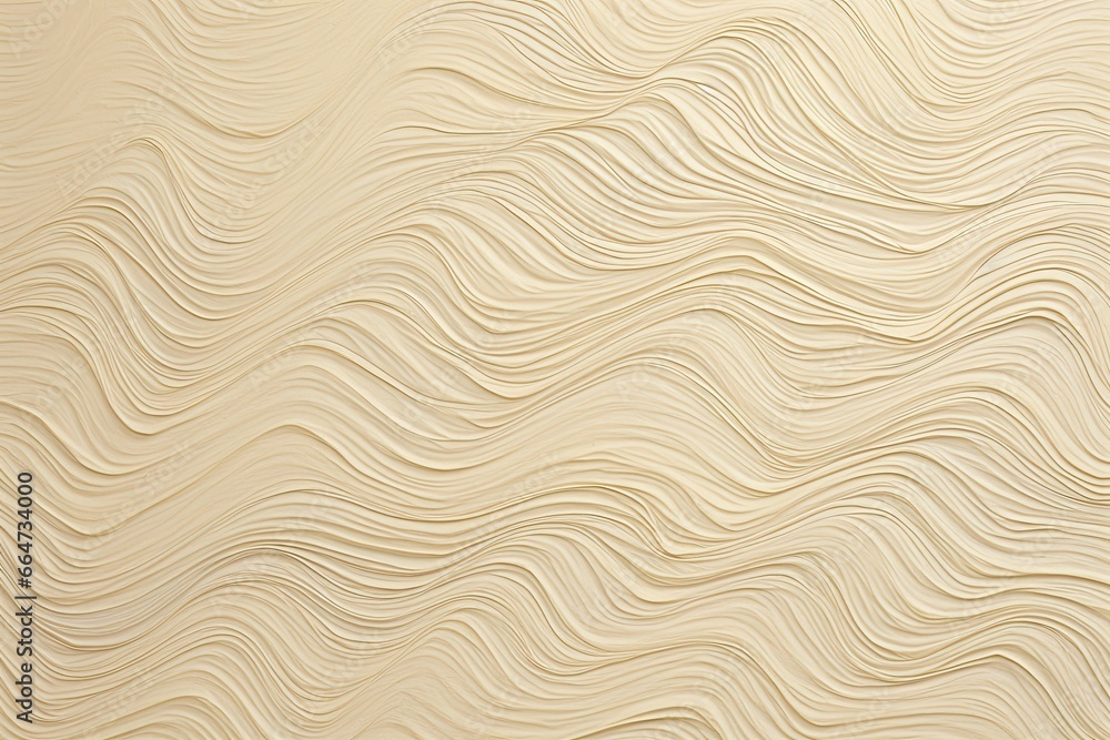 Aufkleber beige color artwork: fragment of paper with wavy pattern - seo-friendly digital image, generative ai