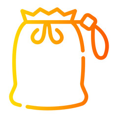 pouch bag Line Gradient Icon