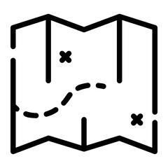 map Line Icon