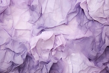 Fototapeta premium Lavender Color Palette: Stunning Crumpled Paper Texture for Aesthetic Delight, generative AI