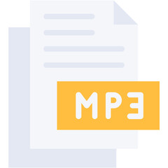 Obraz premium Mp3 vector line icon .svg