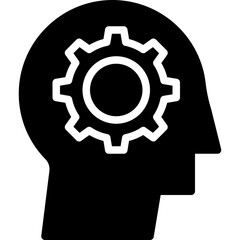 Mind setting vector line icon .svg