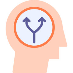 Bifurcation vector line icon .svg