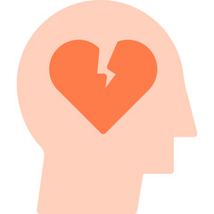 broken heart.s vector line icon .svg