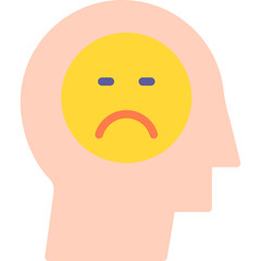 sad vector line icon .svg