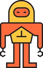 Robot Character Icon
