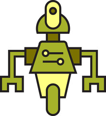Robot Character Icon
