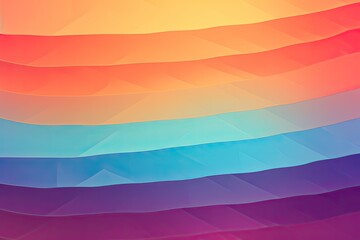 Retro Color Palette: Abstract Gradation in Vibrant Hues, generative AI