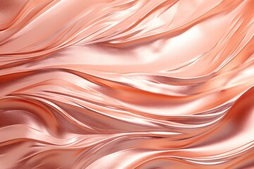 Rose Gold Color: Shiny Metallic Texture - Captivating Visuals of the Trendy Rose Gold Shade, generative AI