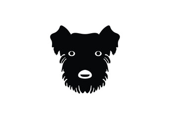 Creative minimal style Brussels Griffon design illustration icon