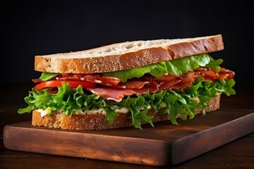 A Gourmet sandwich.