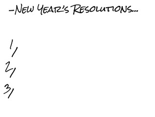 Digital png text of new year's resolutions on transparent background