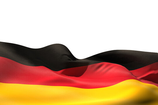 Naklejki Digital png illustration of flying german flag on transparent background