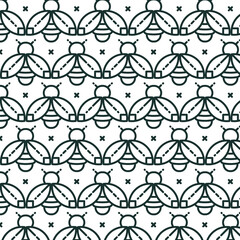 Digital png illustration of black beetles repeated on transparent background