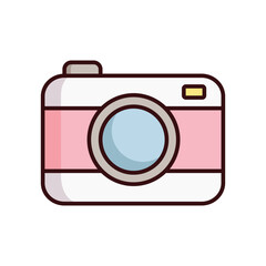 camera icon vector design template simple and clean