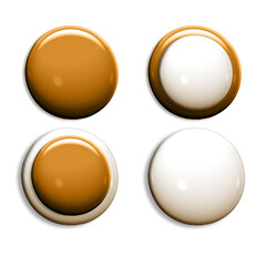 3D circles for use 3d icon