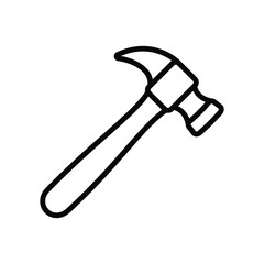hammer icon vector design template simple and clean