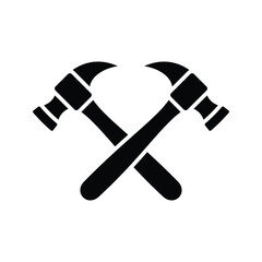 hammer icon vector design template simple and clean