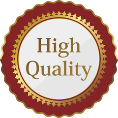 高級感のあるハイクオリティエンブレム　レッド＆ゴールド