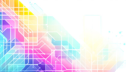 カラフルなデジタル風背景