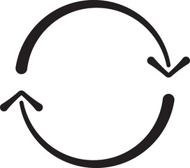 Circular arrows sign icon vector illustration