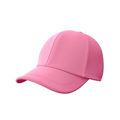 Pink cap mockup isolated on transparent background,transparency 