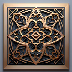 Geometric and contemporary ornamental frame