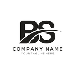 BS letter logo template elements. BS letter vector illustration logo design .