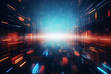 Obraz premium abstract futuristic technology background