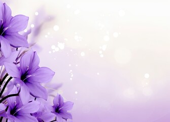 Fototapeta na wymiar Abstract spring background with purple flowers.
