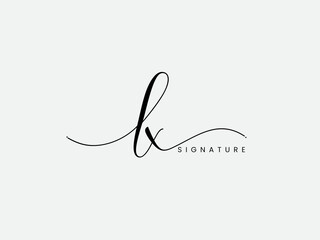 Signature LX letter logo design.Lettering. Xl logo. Signature logo. Business. Script. Font. Handwritten Lx vector. Luxury. Gold. Stylish. Premium